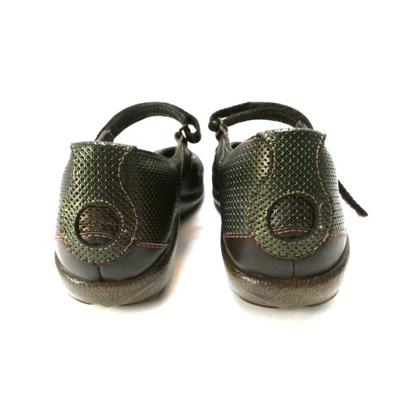 NAOT Mary Janes Reka Rattlesnake Brown US 6 6.5 37 shoes Lagenlook flats artsy - Picture 11 of 12